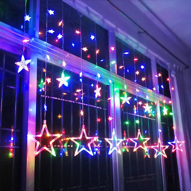 LED-Lichterkette | Sterne Stimmungsvolle Beleuchtung Langlebig Einstellbar Vielseitig-Luzern Mode