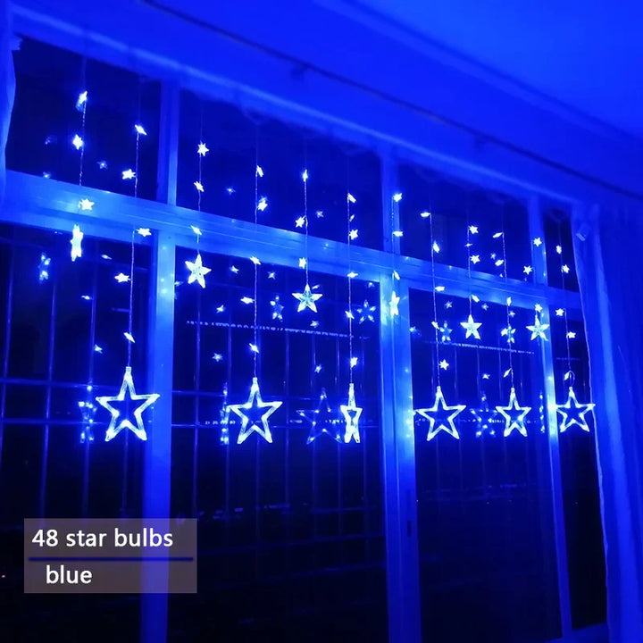 LED-Lichterkette | Sterne Stimmungsvolle Beleuchtung Langlebig Einstellbar Vielseitig-Luzern Mode