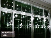 LED-Lichterkette | Sterne Stimmungsvolle Beleuchtung Langlebig Einstellbar Vielseitig-Weiß-Knopfsteuerung-Luzern Mode