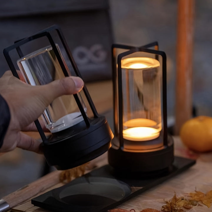 Tischlampe | Japanischer Stil | LED | Kabellos | Einfarbig | Touch-Bedienung-Luzern Mode