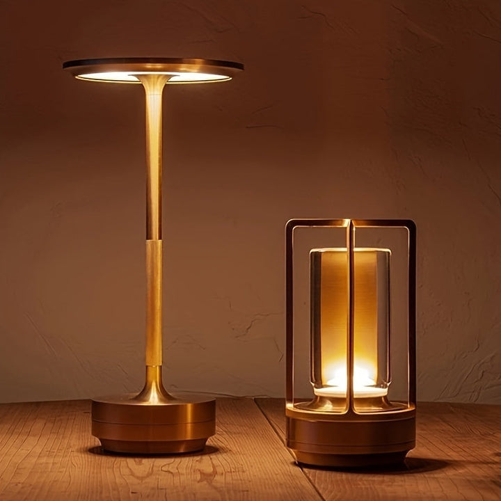 Tischlampe | Japanischer Stil | LED | Kabellos | Einfarbig | Touch-Bedienung-Luzern Mode