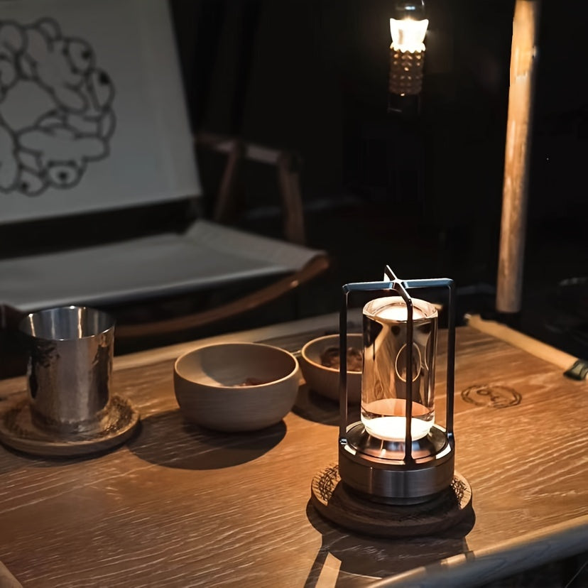 Tischlampe | Japanischer Stil | LED | Kabellos | Einfarbig | Touch-Bedienung-Luzern Mode