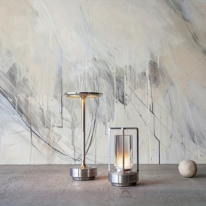 Tischlampe | Japanischer Stil | LED | Kabellos | Einfarbig | Touch-Bedienung-Luzern Mode