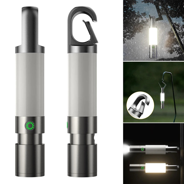 Taschenlampe | Mehrfarbig Verstellbar Hell LED Langlebig USB-C Magnet-Luzern Mode