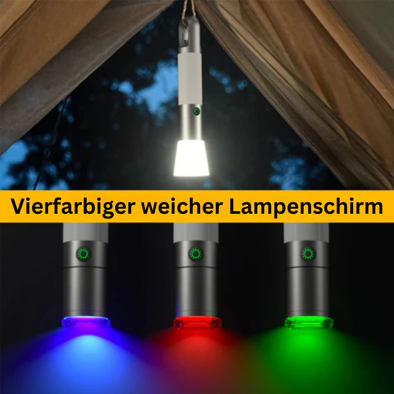 Taschenlampe | Mehrfarbig Verstellbar Hell LED Langlebig USB-C Magnet-Luzern Mode