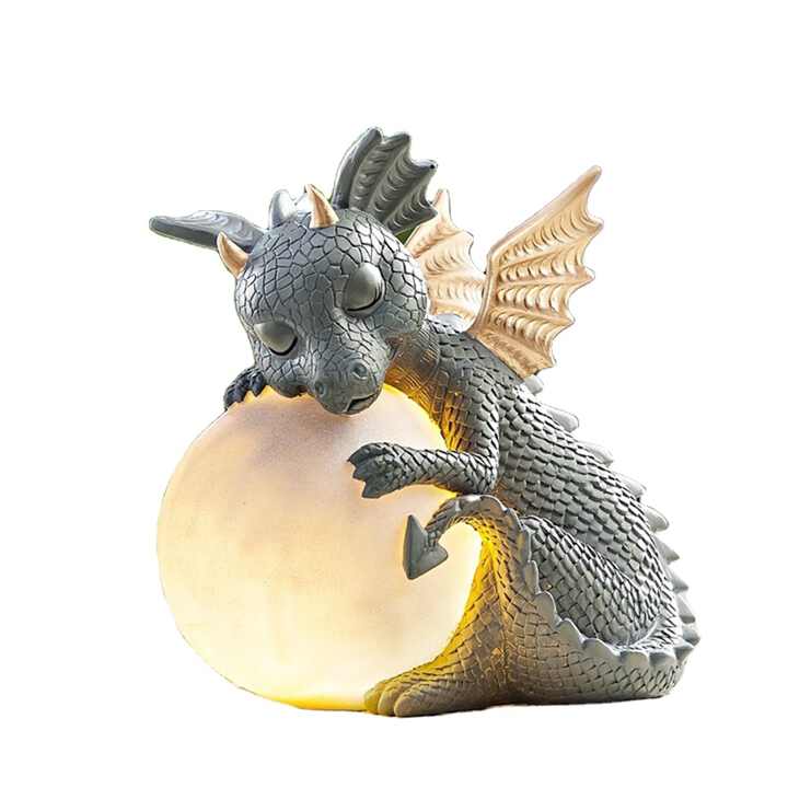Drachenlampe | Niedlich | Kugel | LED | Innen | Kunstharz | USB | Energieeffizient-Luzern Mode