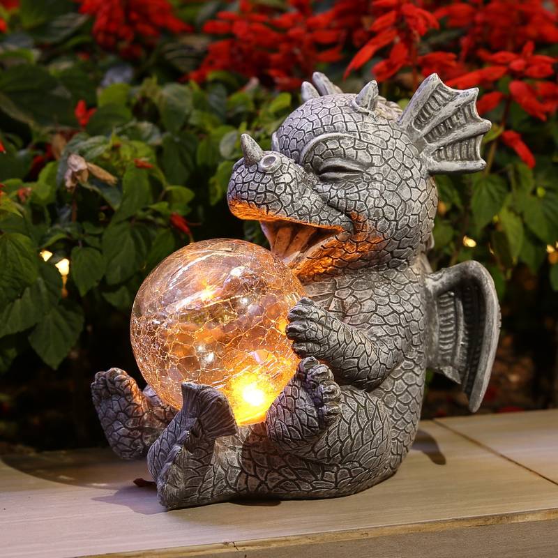 Drachenlampe | Niedlich | Kugel | LED | Innen | Kunstharz | USB | Energieeffizient-Luzern Mode