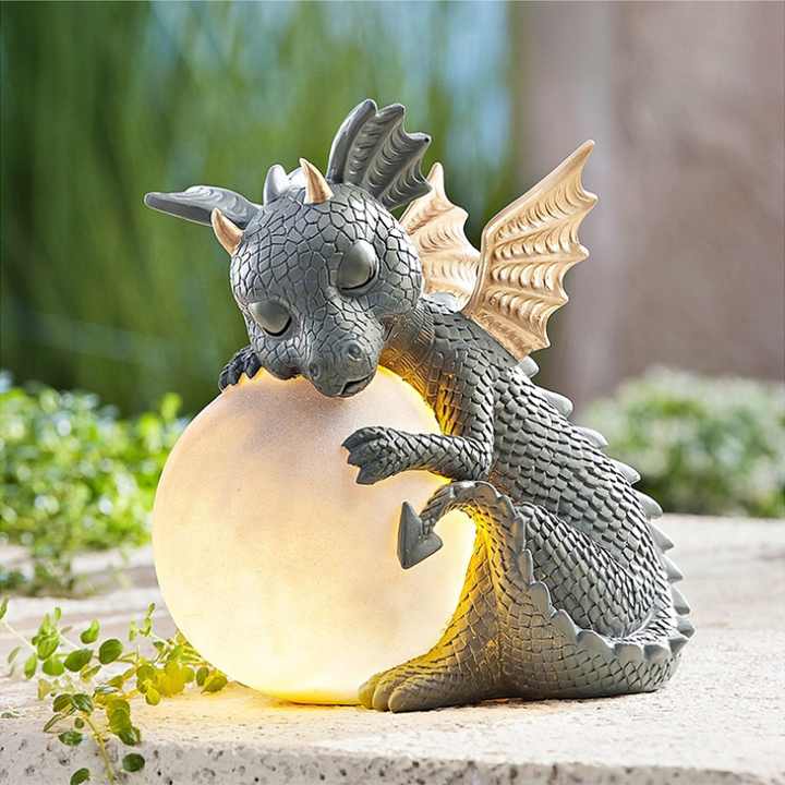 Drachenlampe | Niedlich | Kugel | LED | Innen | Kunstharz | USB | Energieeffizient-2-Luzern Mode