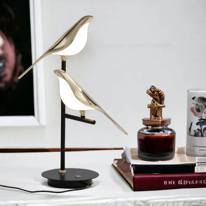 Tischlampe mit Vogel-Design | LED | Verstellbar | Nachhaltig | Sparsam-Luzern Mode