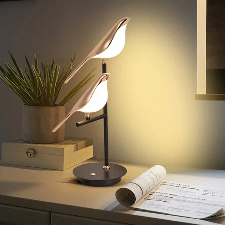 Tischlampe mit Vogel-Design | LED | Verstellbar | Nachhaltig | Sparsam-Luzern Mode