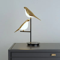 Tischlampe mit Vogel-Design | LED | Verstellbar | Nachhaltig | Sparsam-Luzern Mode