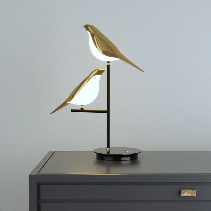 Tischlampe mit Vogel-Design | LED | Verstellbar | Nachhaltig | Sparsam-Luzern Mode