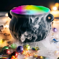 Nebelmaschine | Zauberkessel | Ultraschall | LED | Faszinierend | Geruchlos | Langlebig-Luzern Mode