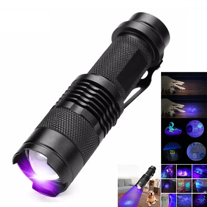 UV Zaklamp | LED Kompakt Inspektionsschmutzdetektion Aluminium Vielseitig-Luzern Mode