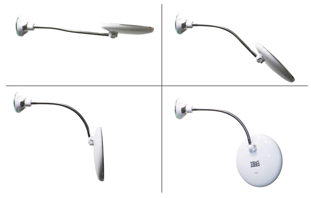 Make-Up Spiegel | LED | Beleuchtet | Saugnapf | Flexibel | 10x Vergrößerung-Luzern Mode