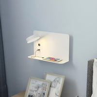 Wandleuchte mit USB-Anschluss | Aluminium | Praktisch | Schalter | LED-Luzern Mode