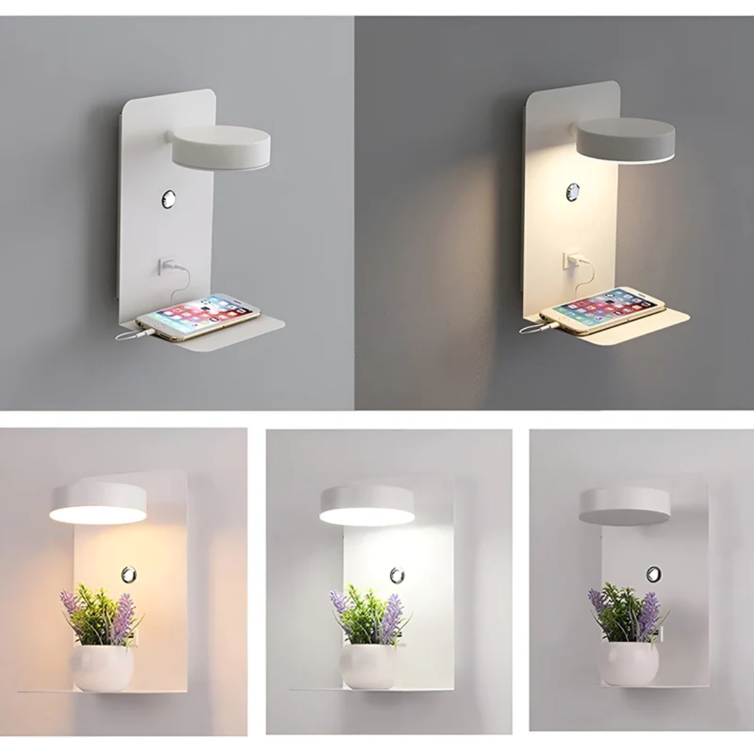 LED-Wandlampe | Wiederaufladbar Vielseitig Stilvoll Modern USB-Anschluss Energiesparend-Luzern Mode