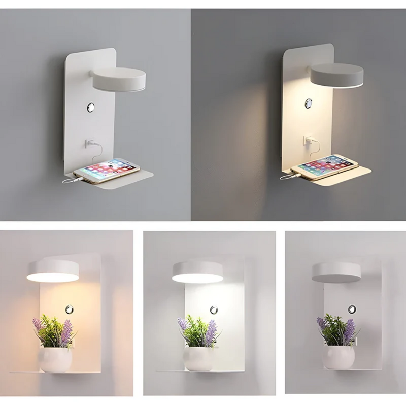 LED-Wandlampe | Wiederaufladbar Vielseitig Stilvoll Modern USB-Anschluss Energiesparend-Luzern Mode