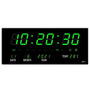 LED Wanduhr | Spiegeleffekt | Digital | Kalender | Temperatur-Grün-Luzern Mode