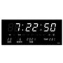 LED Wanduhr | Spiegeleffekt | Digital | Kalender | Temperatur-Weiß-Luzern Mode