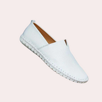Herren Leder Slipper - Bequeme Freizeitschuhe für Alltag-Weiß-40-Luzern Mode