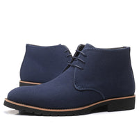 Herren Chelsea Stiefel aus Wildleder für Herbst/Winter-Blau-38-Luzern Mode