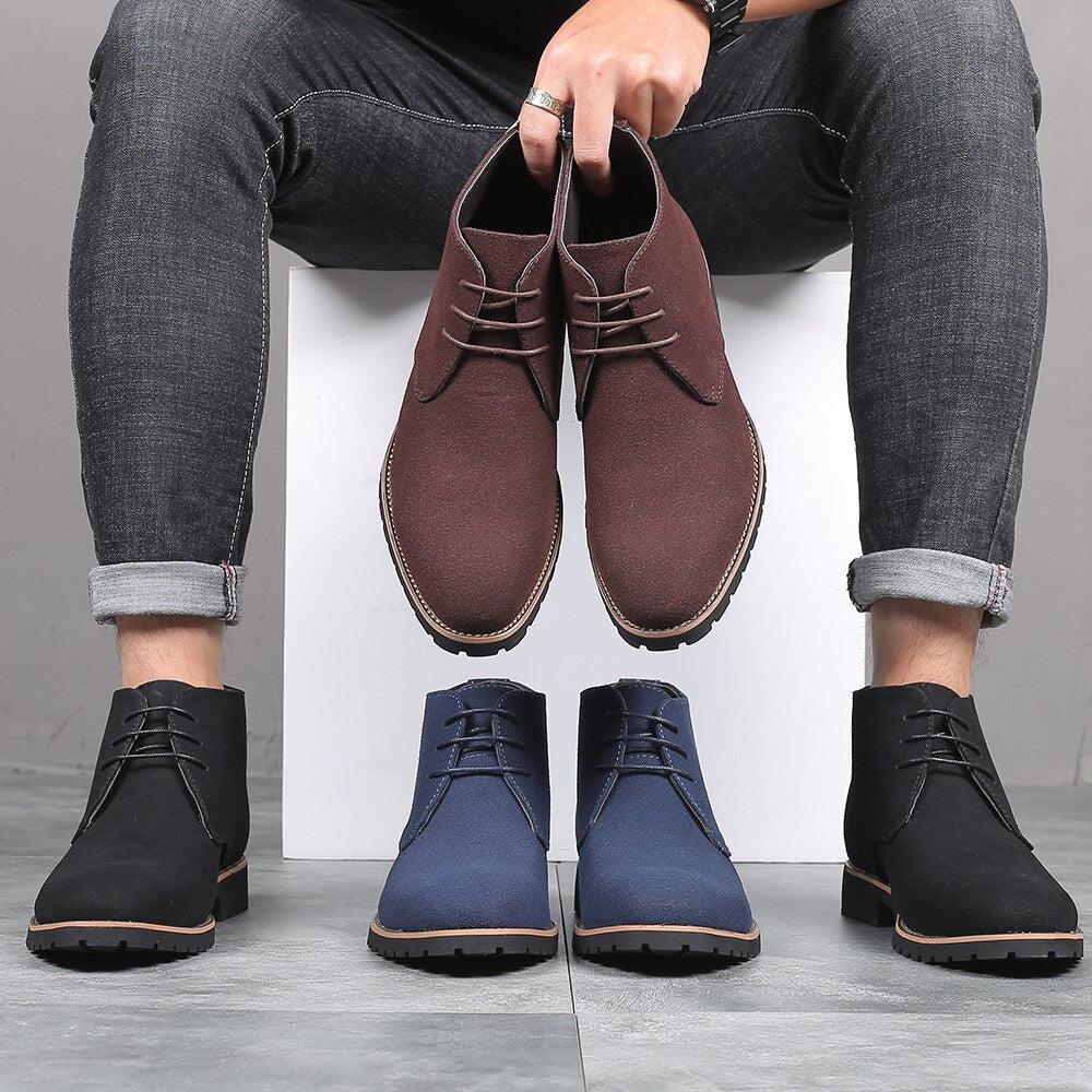Herren Chelsea Stiefel aus Wildleder für Herbst/Winter-Luzern Mode