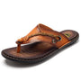 Herren Sandalen Sommer Outdoor Strand Handgefertigt Schuhe-Khaki-38-Luzern Mode