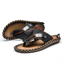 Herren Sandalen Sommer Outdoor Strand Handgefertigt Schuhe-Luzern Mode