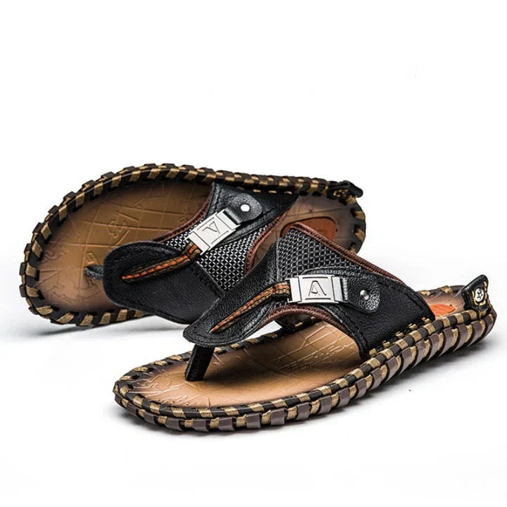 Herren Sandalen Sommer Outdoor Strand Handgefertigt Schuhe-Luzern Mode