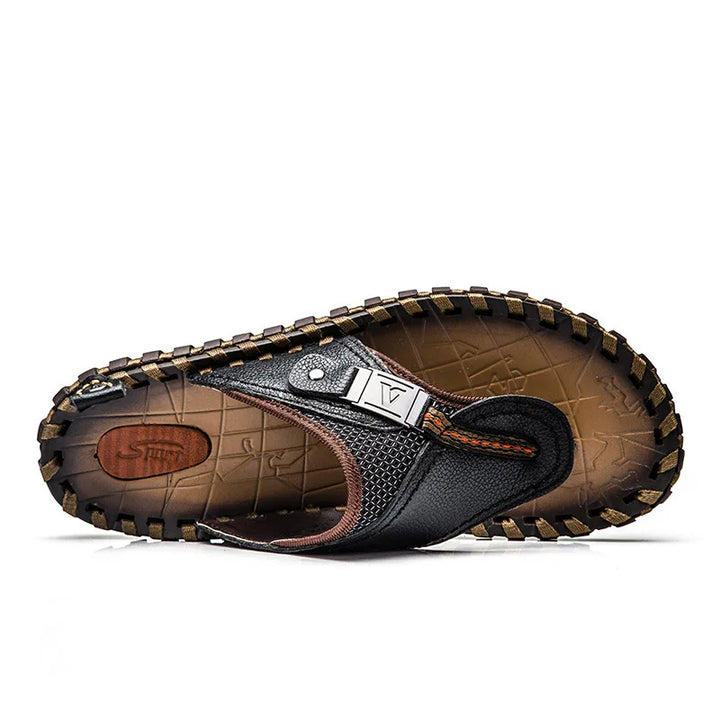 Herren Sandalen Sommer Outdoor Strand Handgefertigt Schuhe-Luzern Mode