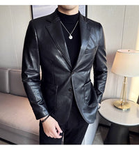 Herren Lederjacke Business Casual – Eleganter Look-Luzern Mode