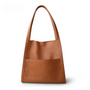 Luxuriöse Damen Lederhandtasche mit großem Stauraum-Braun-Luzern Mode