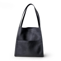 Luxuriöse Damen Lederhandtasche mit großem Stauraum-Schwarz-Luzern Mode