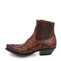 Unisex Western Cowboy Stiefel mit Stickdesign, Gr. 35-48-Braun-35-Luzern Mode
