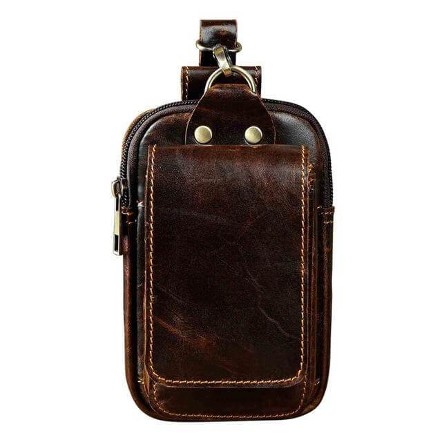 Hochwertige Leder Gürteltasche für Handy und Zubehör-Luzern Mode