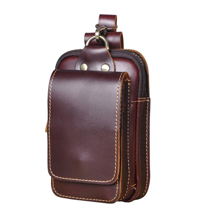 Hochwertige Leder Gürteltasche für Handy und Zubehör-Luzern Mode