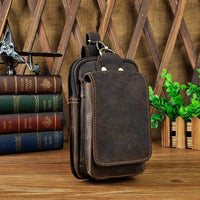 Hochwertige Leder Gürteltasche für Handy und Zubehör-Luzern Mode