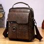 Hochwertige Leder Schultertasche für Herren - Modern & Stilvoll-Dunkelbraun-Luzern Mode