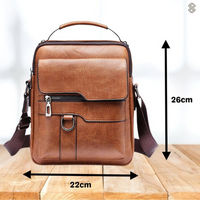 Hochwertige Leder Schultertasche für Herren - Modern & Stilvoll-Luzern Mode
