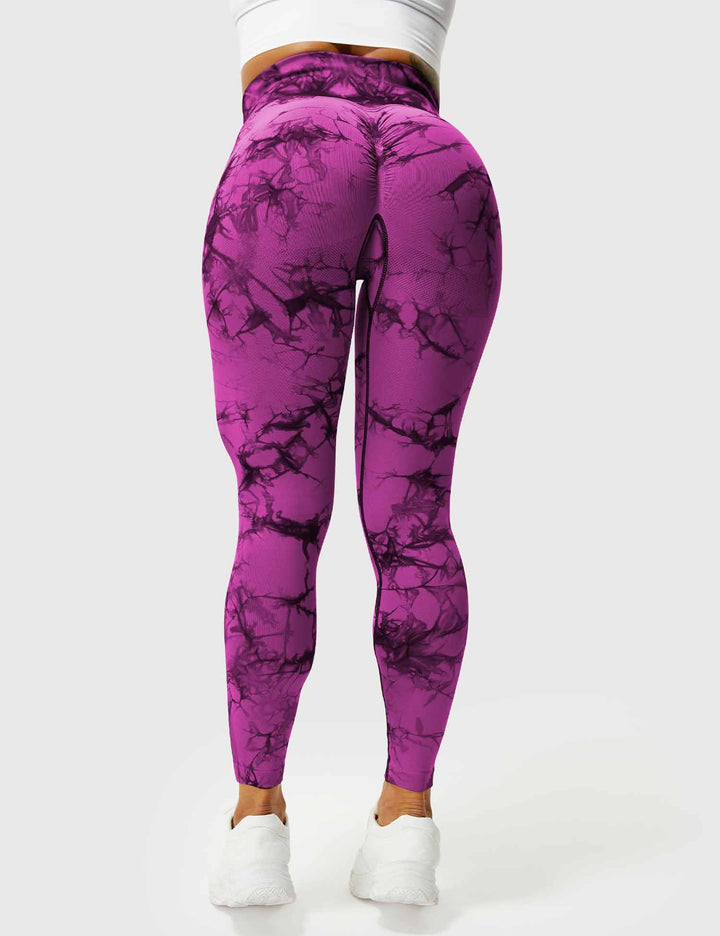 Damen Leggings mit Hohem Bund und Modernem Muster-Luzern Mode