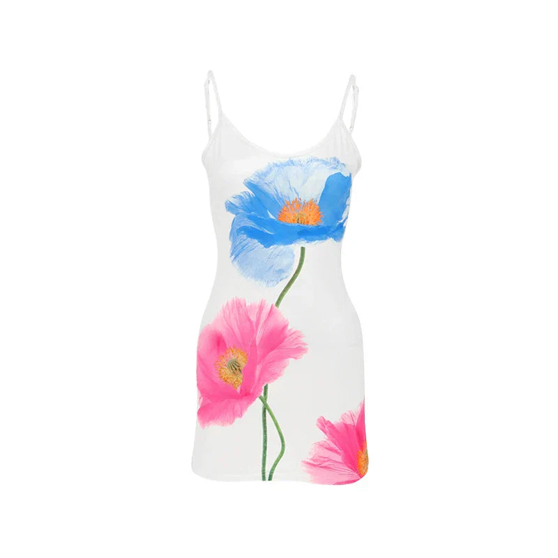 Sommerkleid Damen | Ärmellos mit Rückenausschnitt | Figurbetont | Strandmode-Luzern Mode