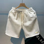 Herren Shorts Sommer | Leicht & atmungsaktiv | Mit Taschen | Henry Stil-Weiß-S-Luzern Mode