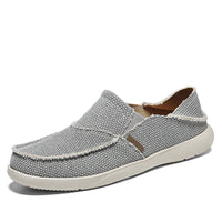 Trendige Sommer Slipper Herren | Atmungsaktive Schuhe | Rutschfeste Espadrilles-Grau-39-Luzern Mode
