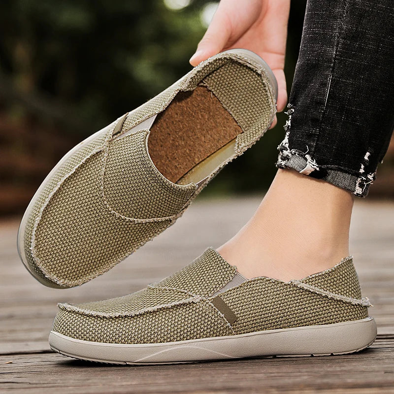 Trendige Sommer Slipper Herren | Atmungsaktive Schuhe | Rutschfeste Espadrilles-Luzern Mode