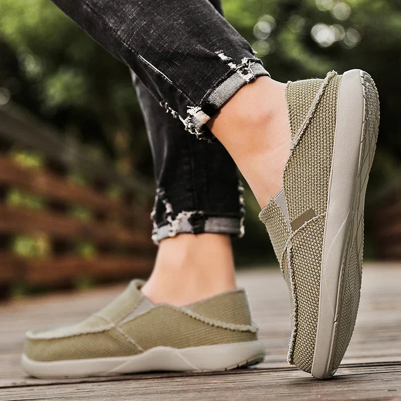 Trendige Sommer Slipper Herren | Atmungsaktive Schuhe | Rutschfeste Espadrilles-Luzern Mode