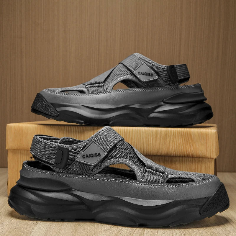 Sommerschuhe EVA Unisex | Atmungsaktive Schlappen | Leicht | Sommerlook | Strand-Grau-36-Luzern Mode