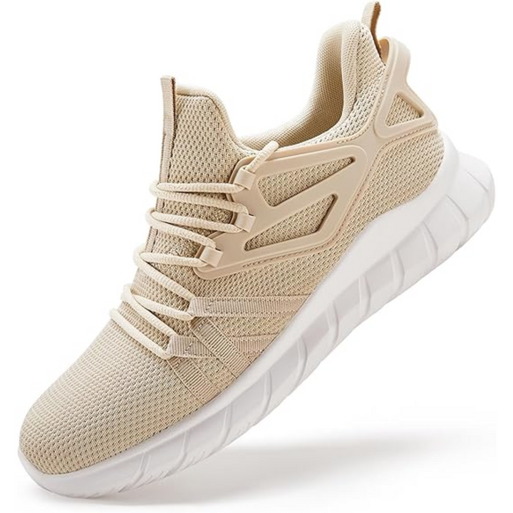 Herren Sportschuhe atmungsaktiv rutschfest Sneaker Fitness-Beige-36-Luzern Mode