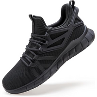 Herren Sportschuhe atmungsaktiv rutschfest Sneaker Fitness-Schwarz-36-Luzern Mode