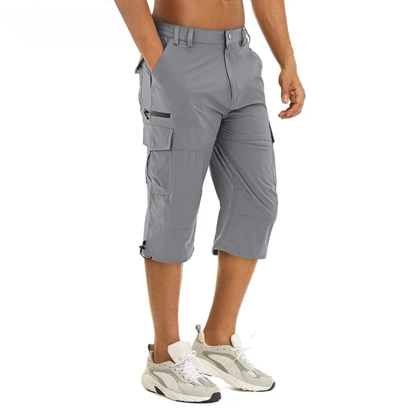 Herren Cargoshorts Outdoor Sommer | Knielang & atmungsaktiv | Leicht & schnelltrocknend-S-Luzern Mode
